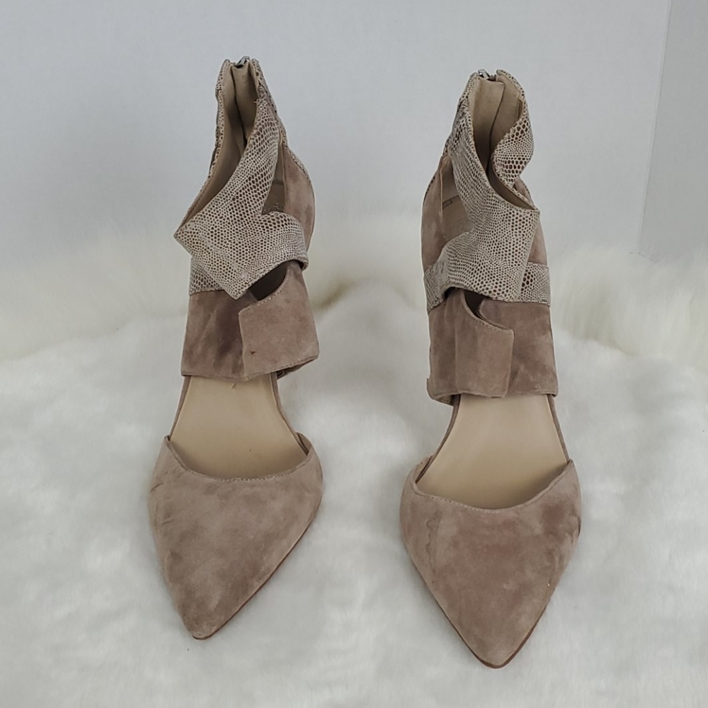 VC Cecie suede python heel shoes sandals size 11M